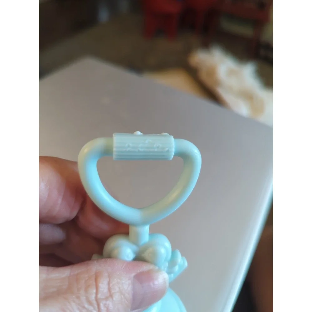 Vintage Hasbro Fairy Tails Bird Tricky Tails Perch Stand Pale Blue Replacement